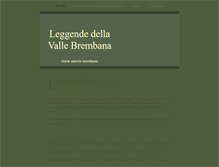 Tablet Screenshot of leggende.vallebrembana.org